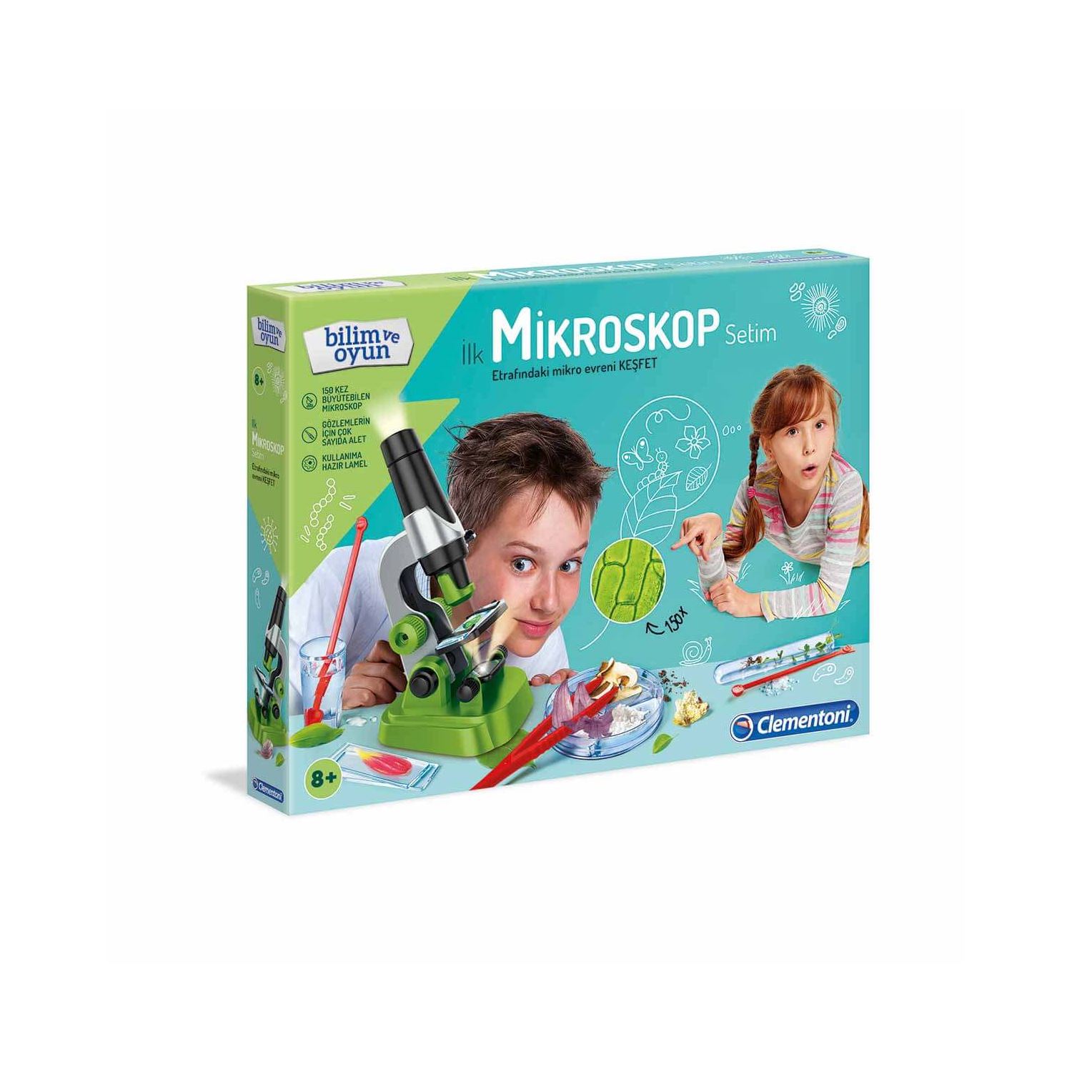 Clementoni 64963 My First Microscope Science and Play Set