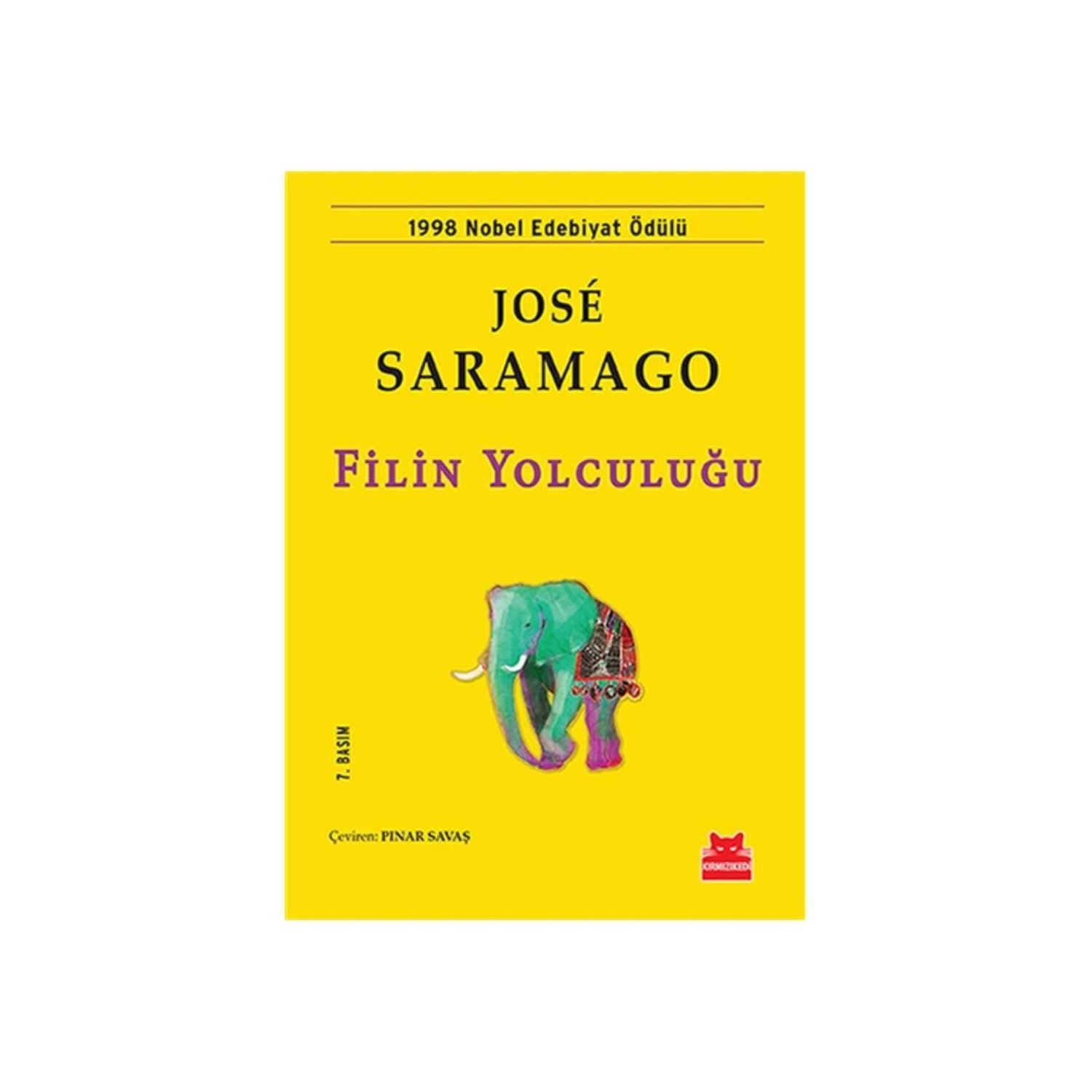 Kırmızı Kedi Yayınları Filin Yolculuğu José Saramago Roman Kitabı 9786054764853