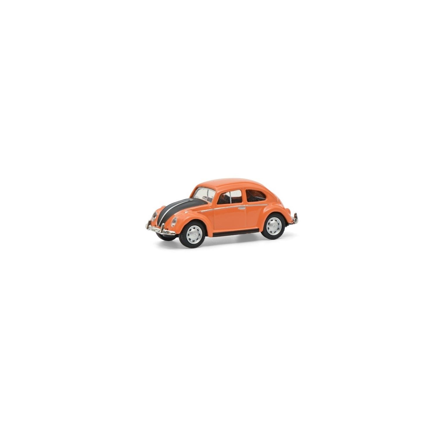 Schuco VW Beetle Orange/Black 1:87 Toy Car
