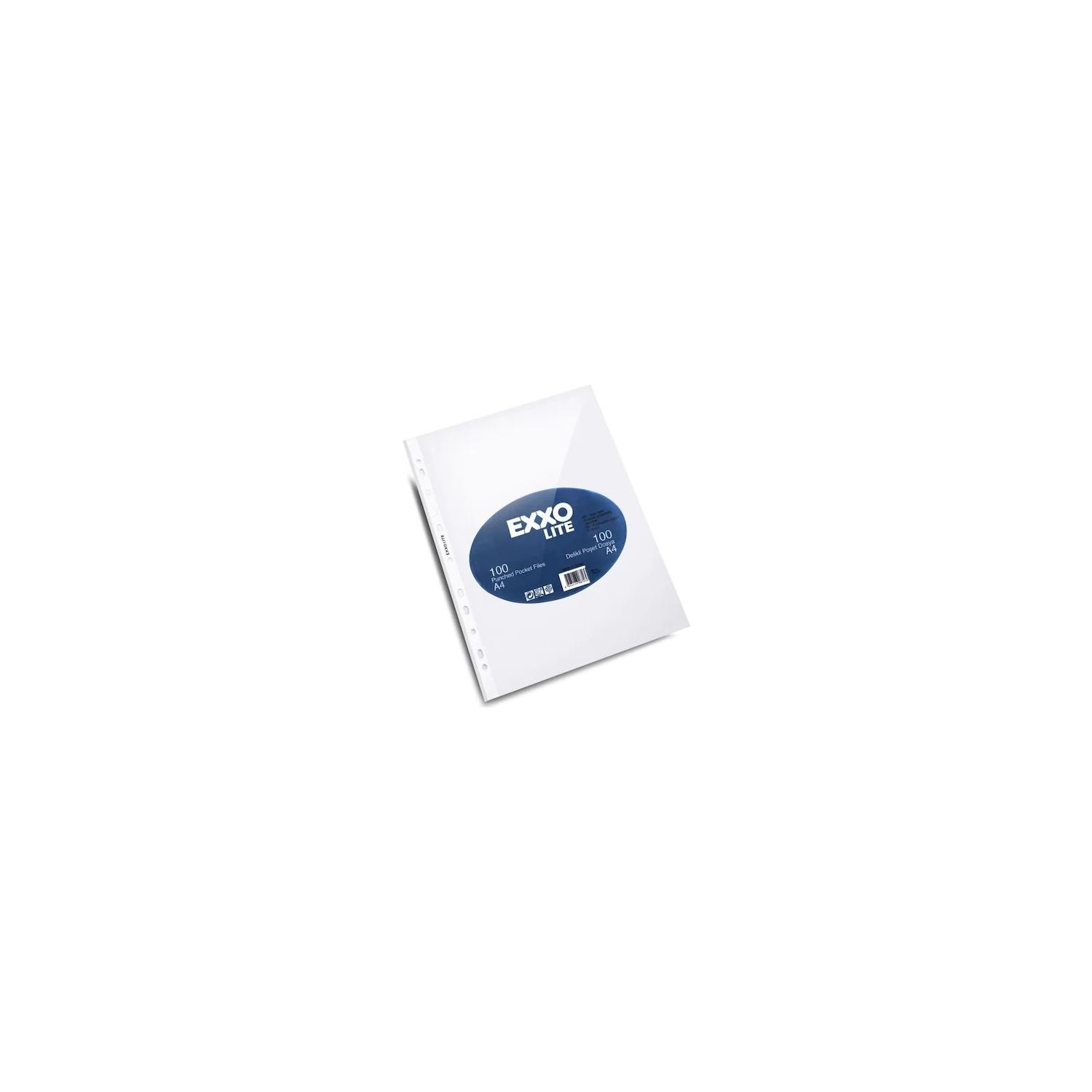 EXXO Lite Punched Pockets, Pack of 100
