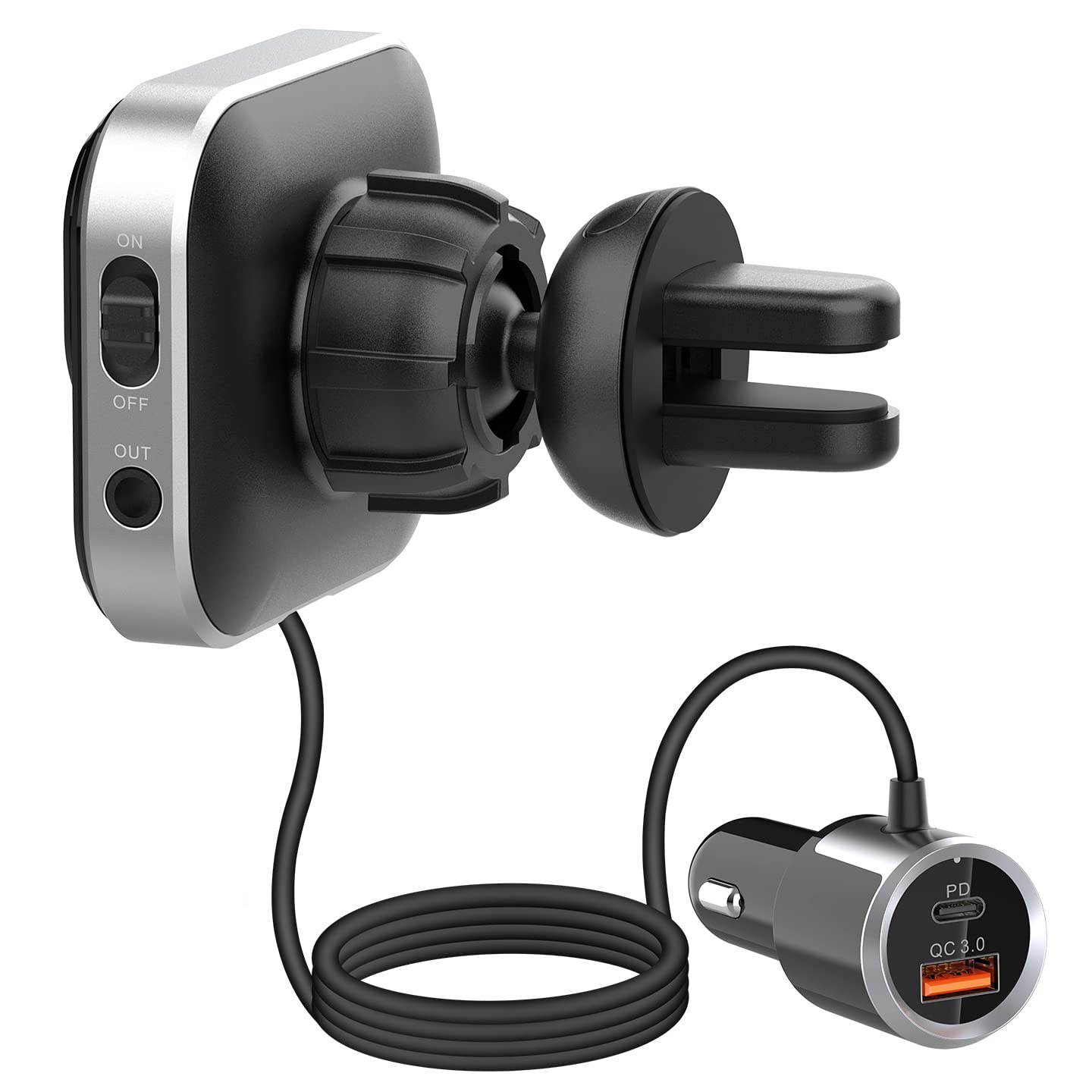 S-Link SL-BT405 RGB Bluetooth 5.0 FM Transmitter