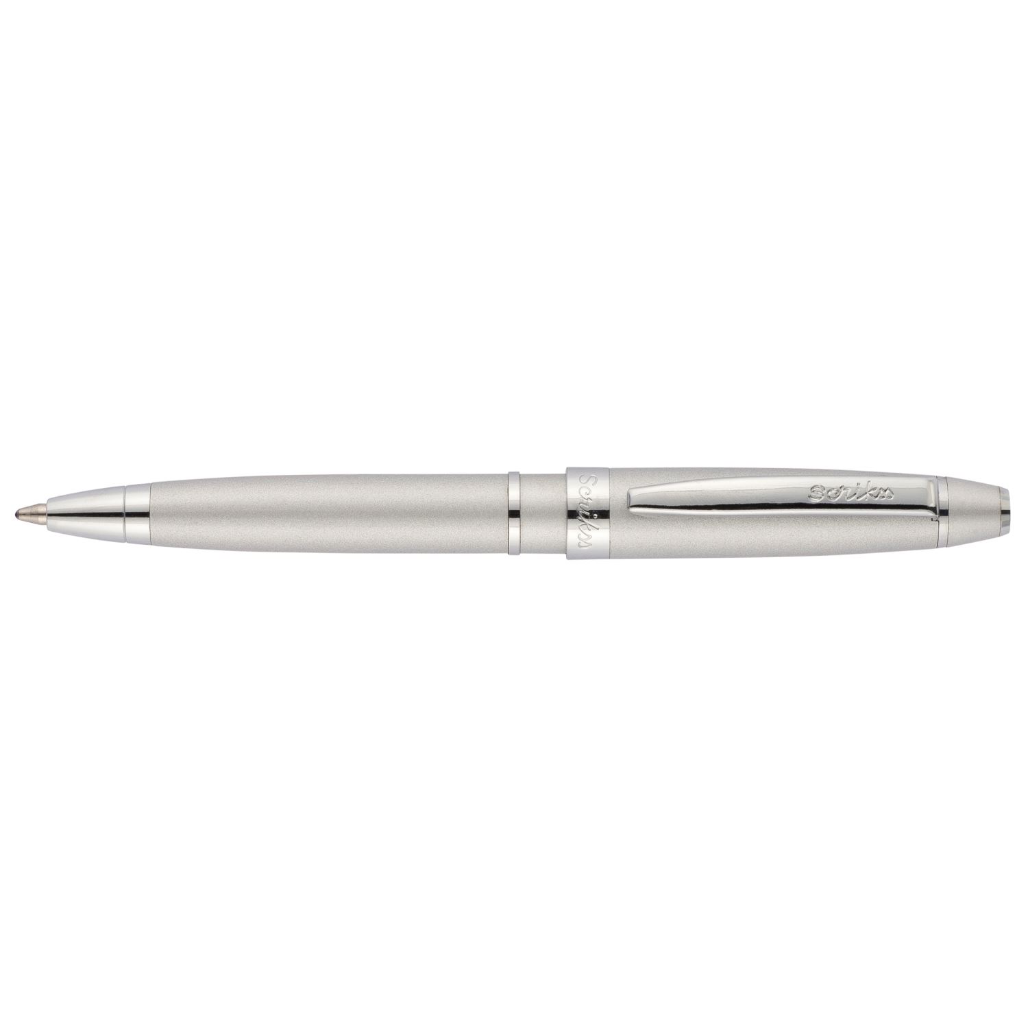 Scrikss Mini Metropolis Matte Chrome Ballpoint Pen