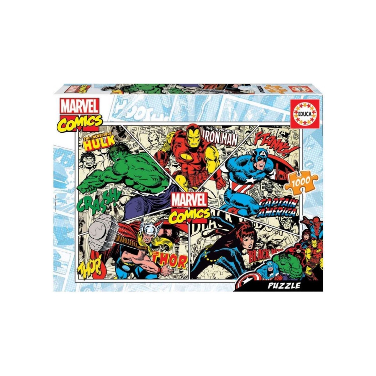Пазл Educa «Герои Marvel: карикатура», 1000 деталей