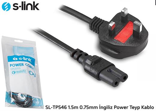 S-link SL-TP546 1.5m 0.75mm İngiliz Power Teyp Kablo