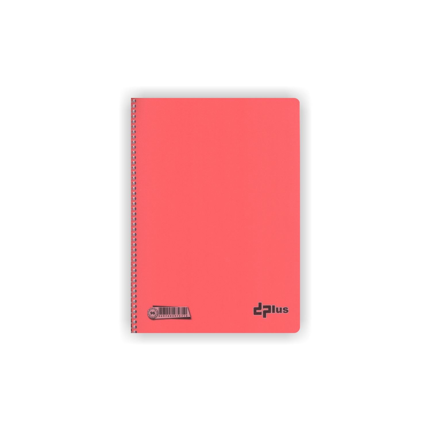 Dplus 41971 Mor A4 Squared Spiral Notebook, 96 Sheets