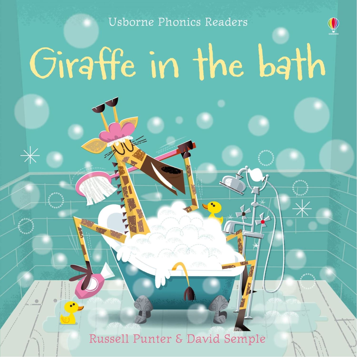 Usborne Phonics Readers Giraffe in the Bath İngilizce Okuma Kitabı Karton Kapak