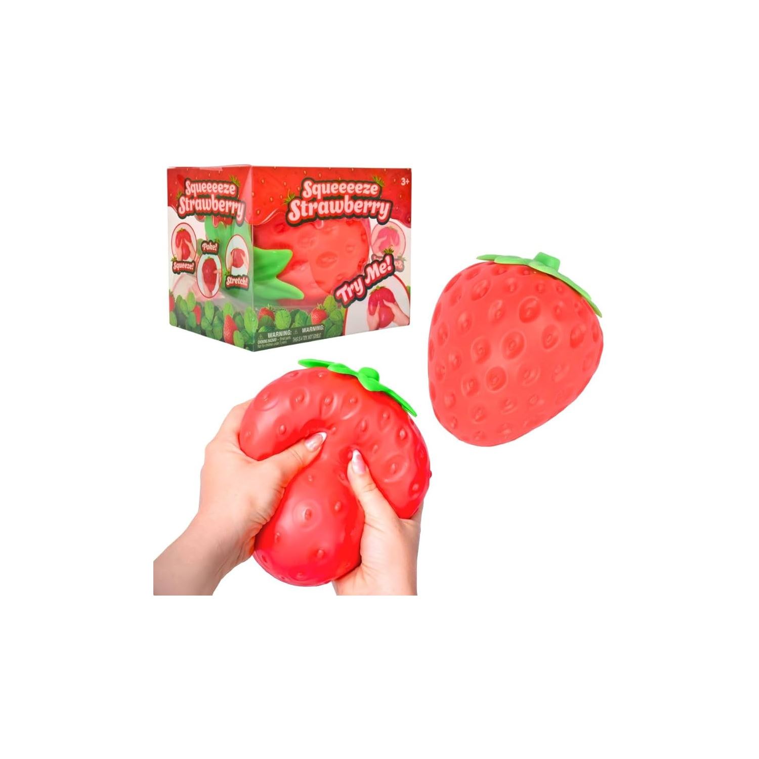 Ty Toys Strawberry Squishy Squeeze Toy