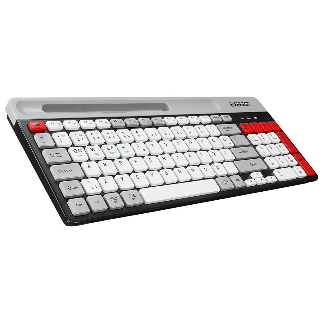 Everest KB-88 RUBY Black/Grey Wireless Keyboard