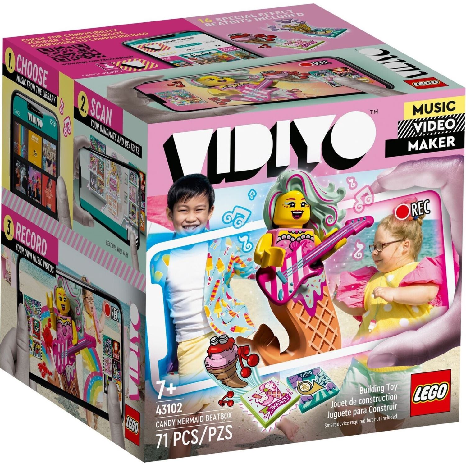 LEGO VIDIYO Candy Mermaid BeatBox, конструктор, 71 деталь