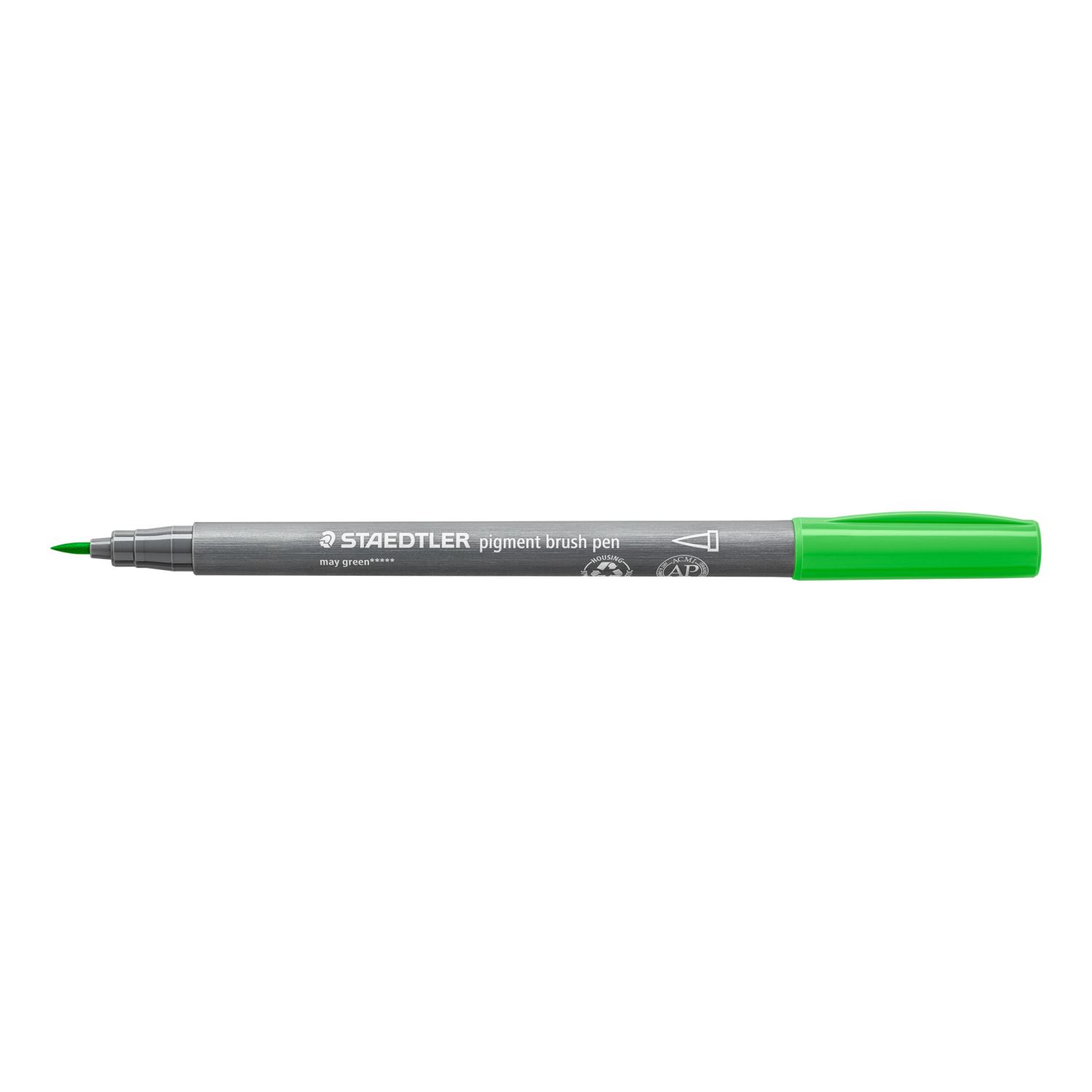 Staedtler 371-513 Pigment Brush Pen May Green