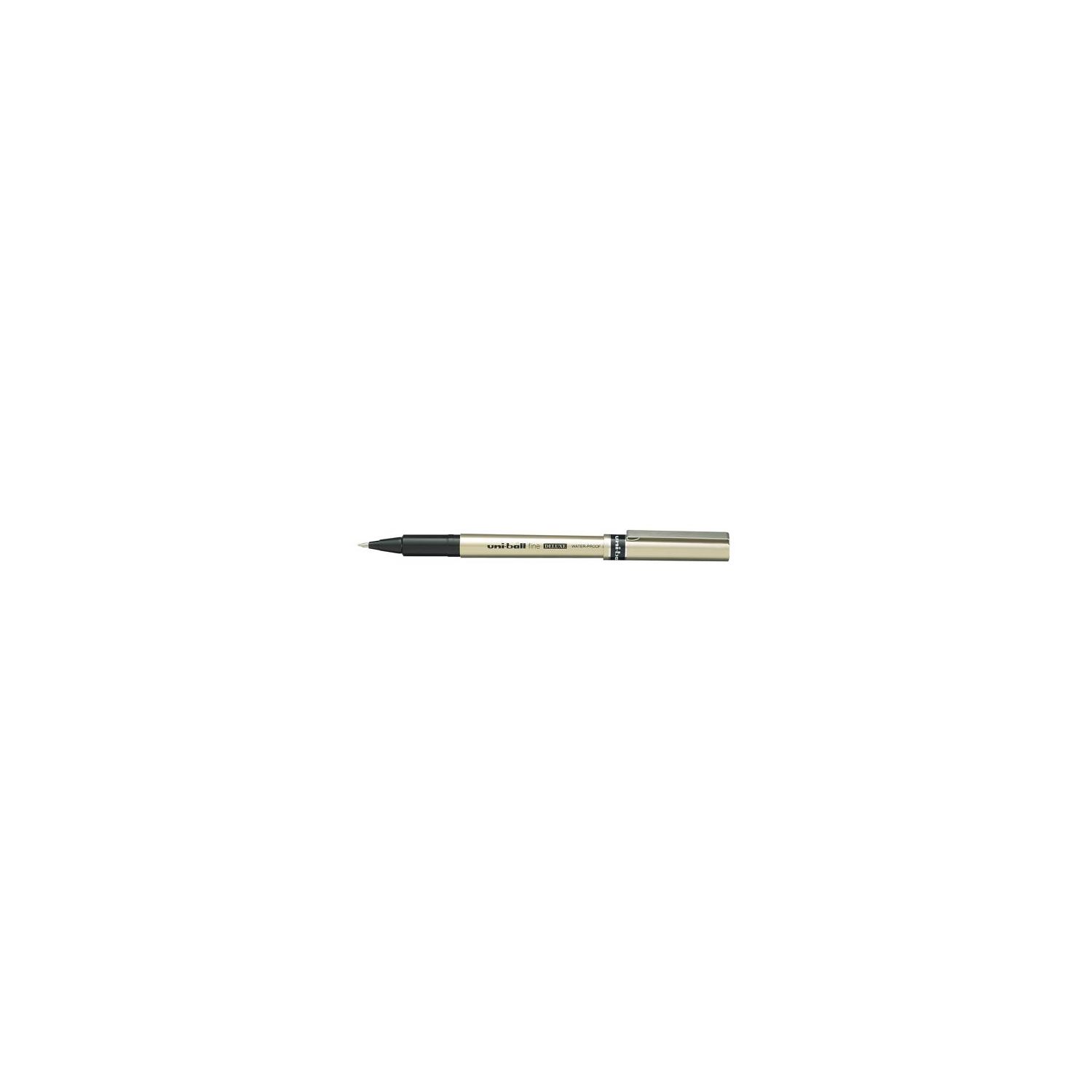 Uni-ball UB-177 Black Fine Deluxe 0.7 Rollerball Pen