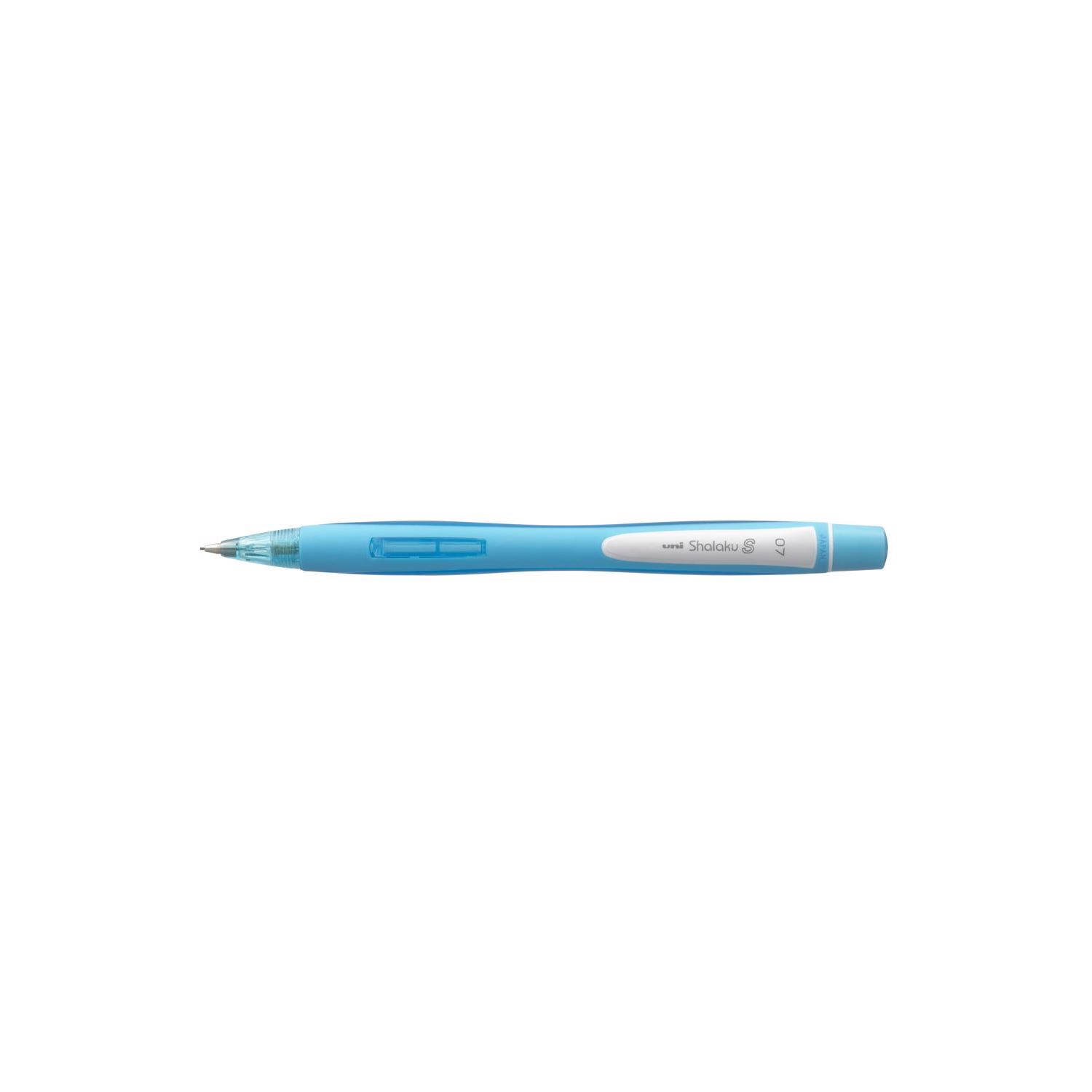Uni SHALAKU S 0.7 Side-Click Mechanical Pencil, Light Blue
