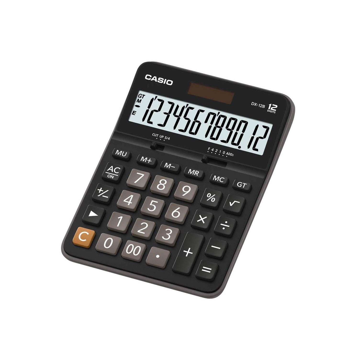Casio DX-12B-BK-W-DC, настольный калькулятор на 12 разрядов