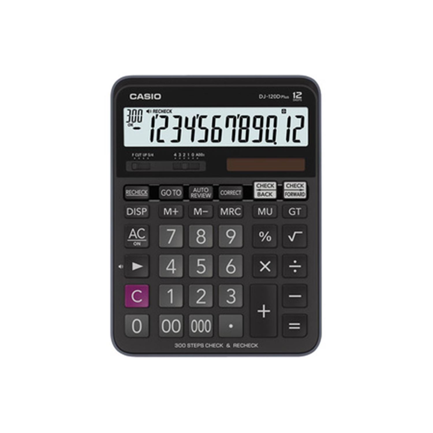 Casio DJ-120D Plus Desktop Calculator, 12-Digit