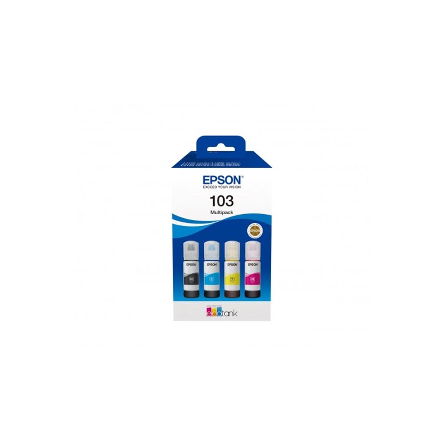 Epson 103 4 Renk Şişe Mürekkep Seti – 4 × 65 ml (260 ml) (T00S64A)