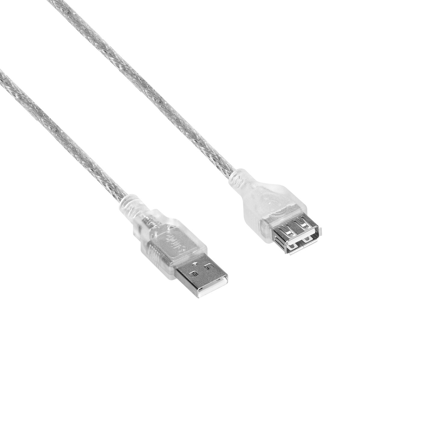 Удлинитель S-Link SL-AF2015 USB 2.0, 1,5 м, прозрачный