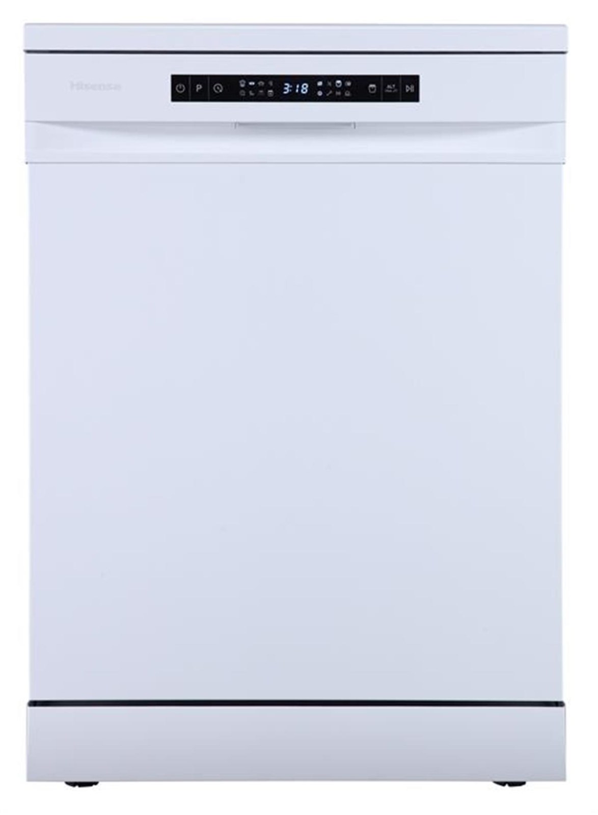 Hisense HS643D10W White Freestanding Dishwasher, 7 Programmes, 14 Place Settings