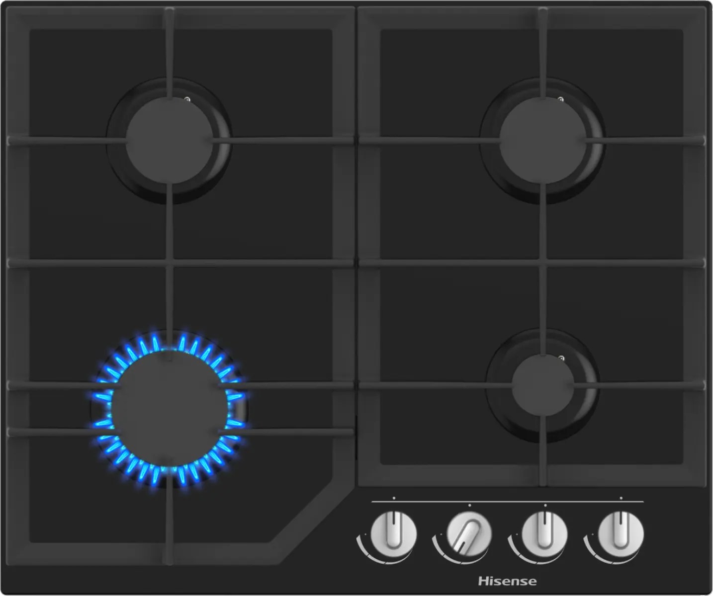 Hisense GG643B 60 cm Black 4-Burner Built-In Gas Hob