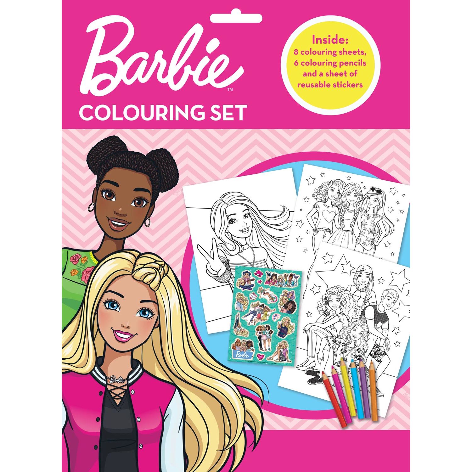 Barbie Colouring Set İngilizce Boyama Seti