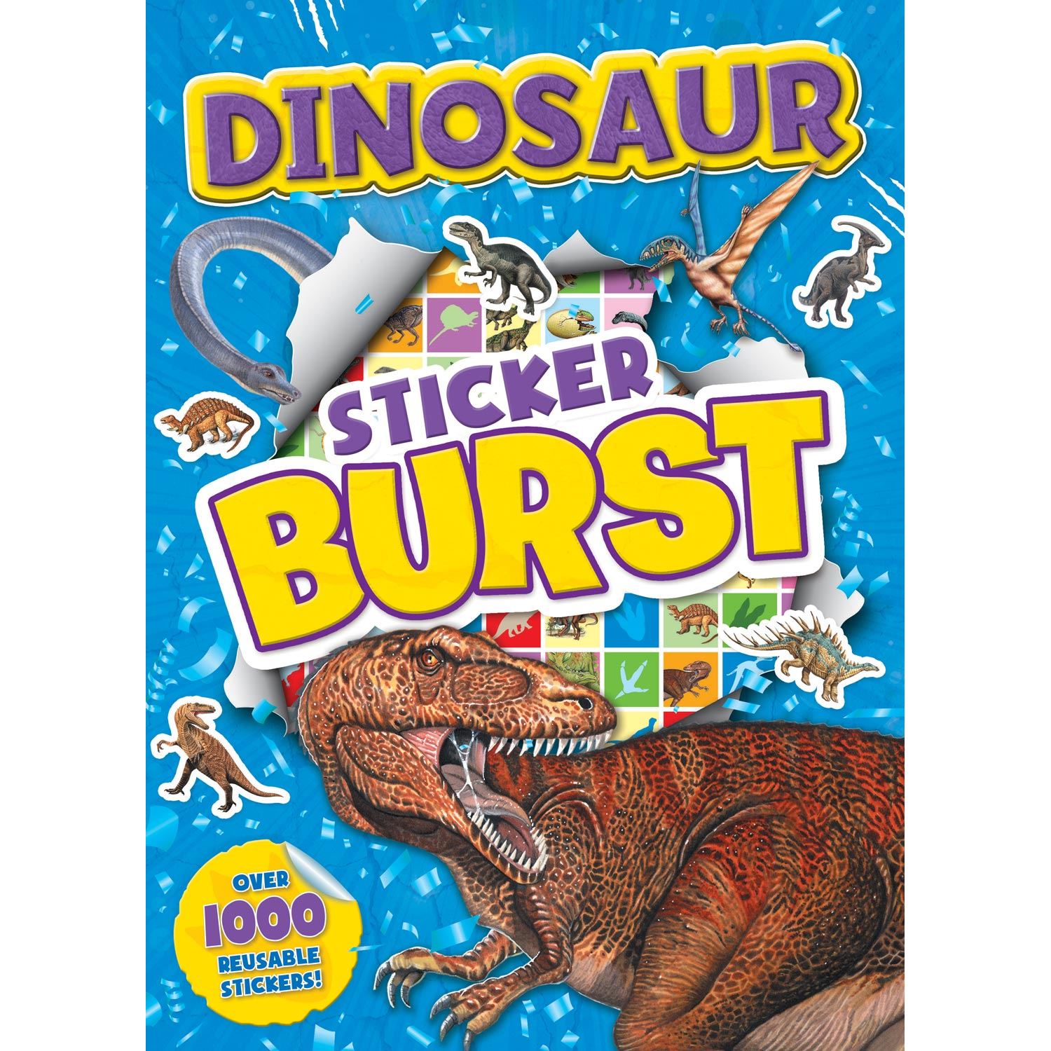 Alligator Products Dinosaur Sticker Burst English Dinosaur Sticker Activity Book 9781788243841