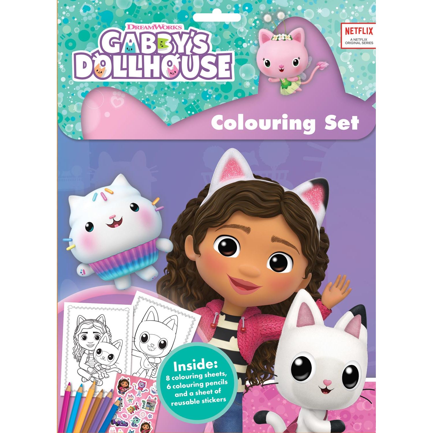 Alligator Products Gabby's Dollhouse English Colouring Set