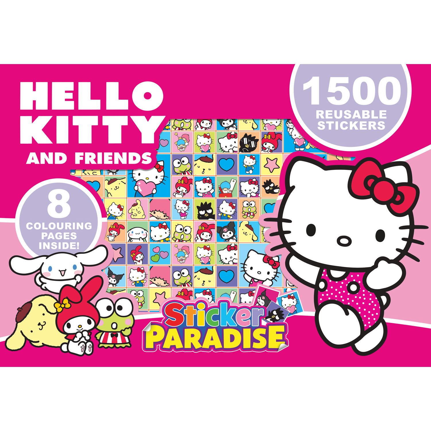 Alligator Products Hello Kitty Sticker Paradise English Sticker Activity Book, 1500 Stickers