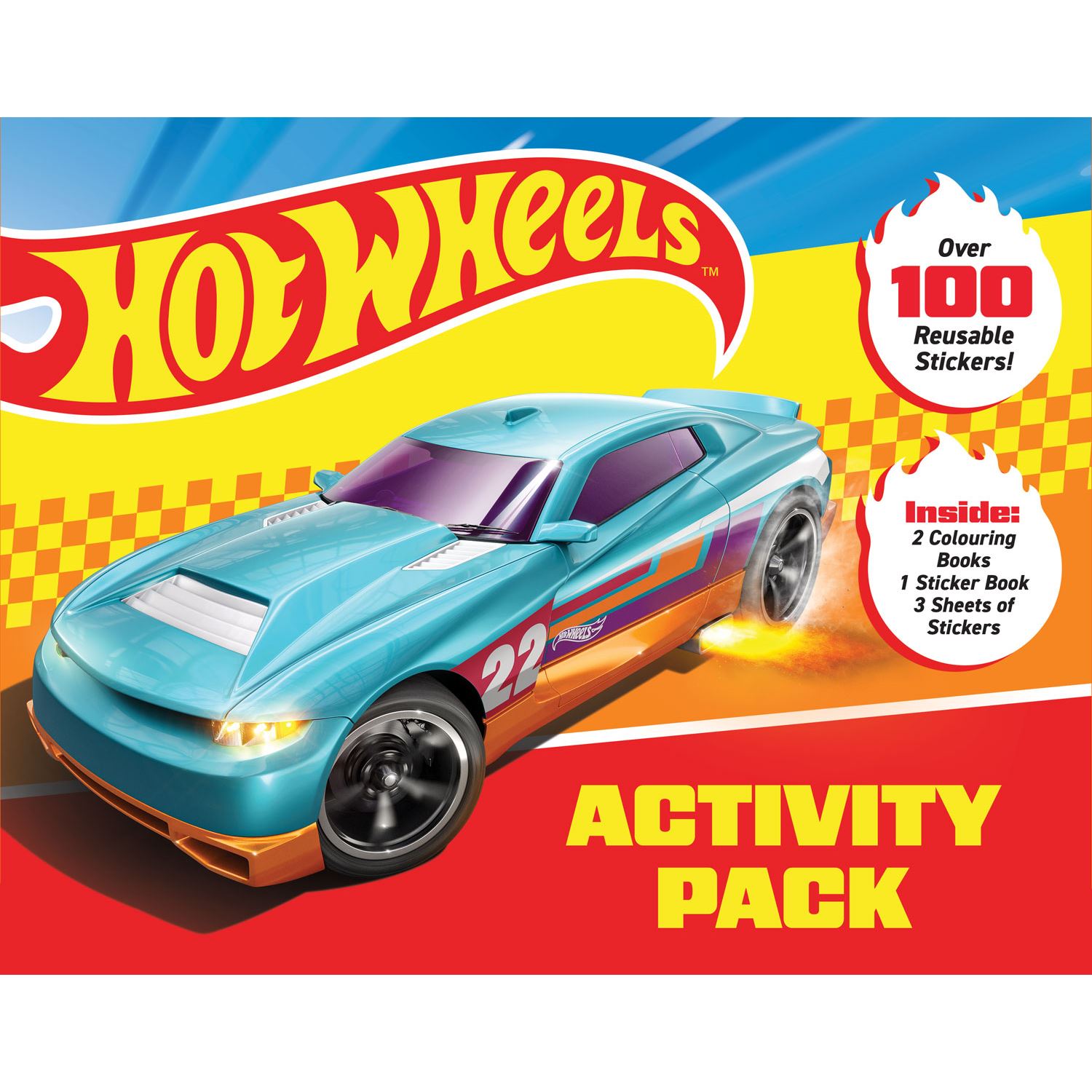 Alligator Products Hot Wheels Activity Pack — книга с заданиями и раскрасками 9781788248501