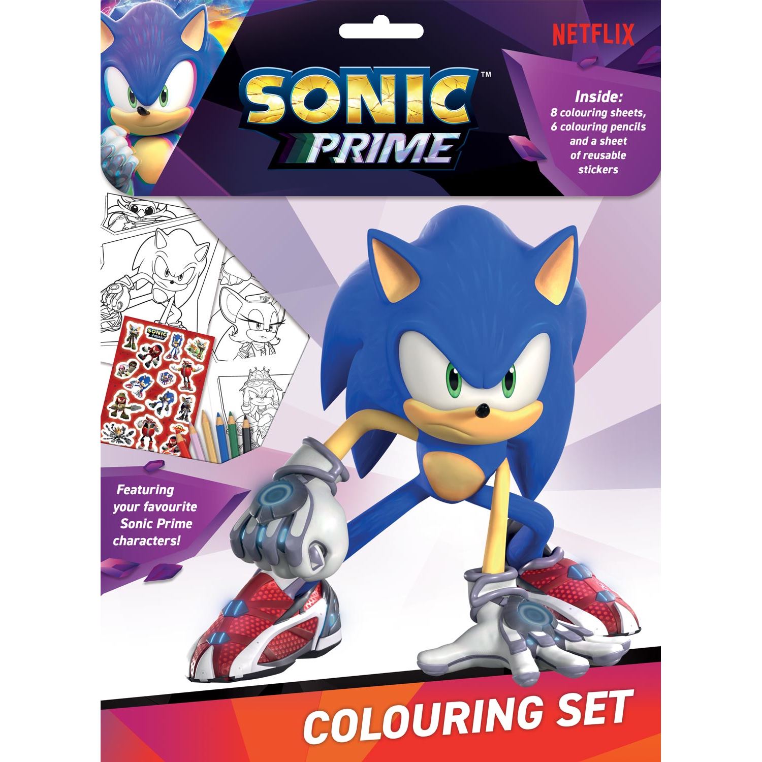Alligator Products Sonic Prime Colouring Set