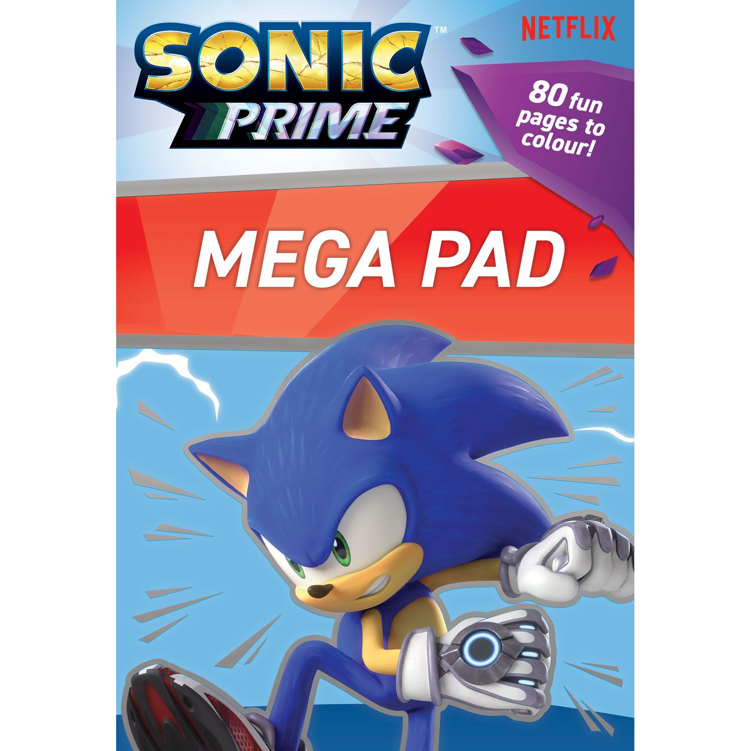 Alligator Products Sonic Prime Mega Pad — раскраска на английском языке 9781788246934