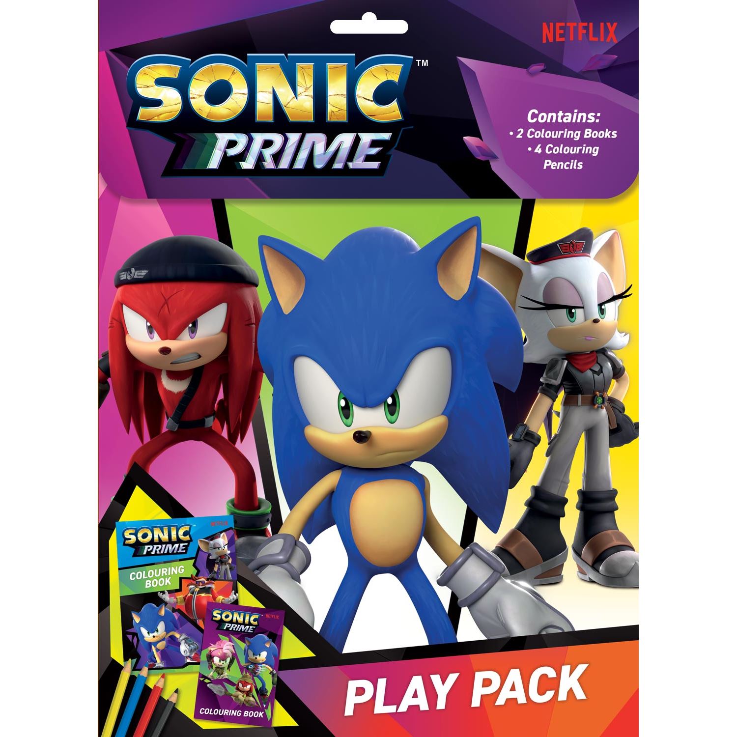 Alligator Products Sonic Prime: английская раскраска и карандаши
