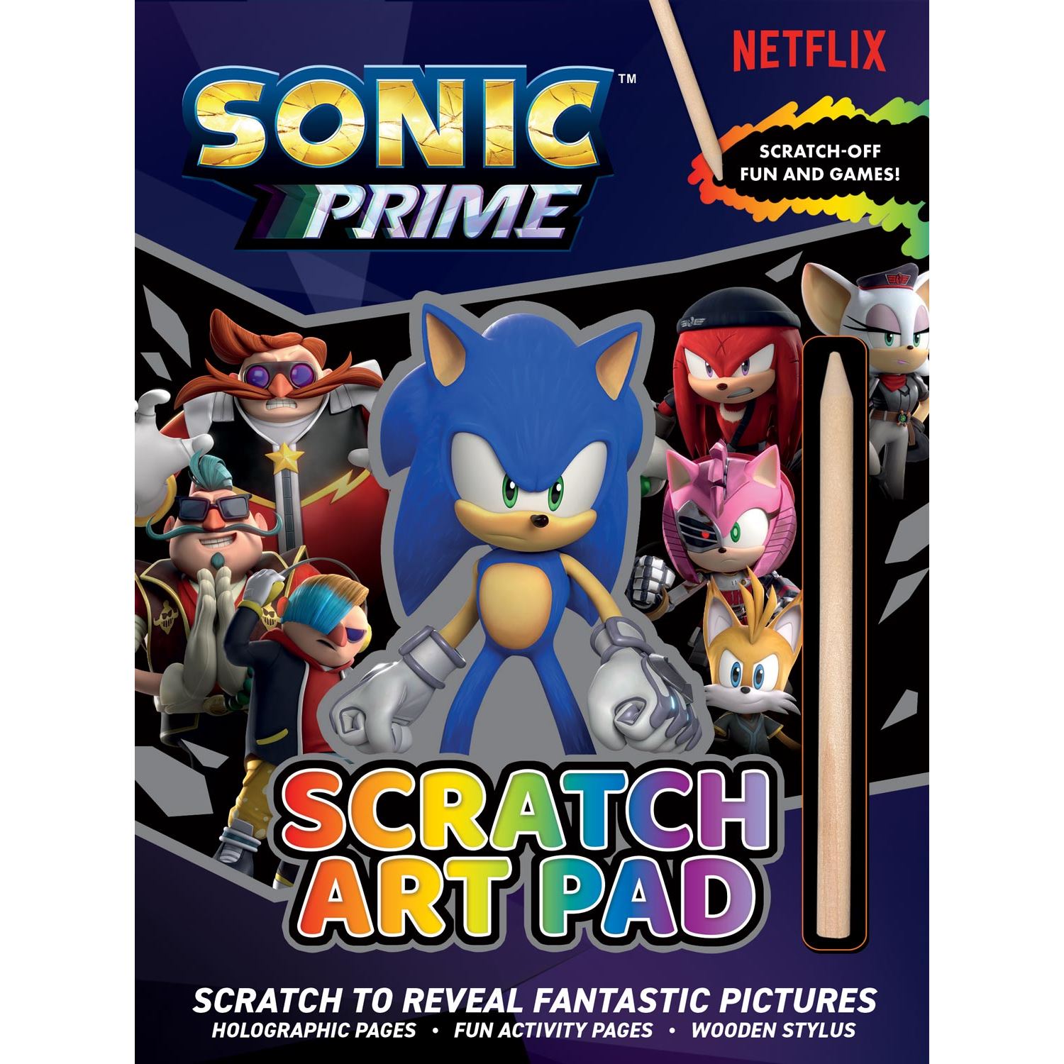 Alligator Products Sonic Prime Scratch Art Pad 9781788246033