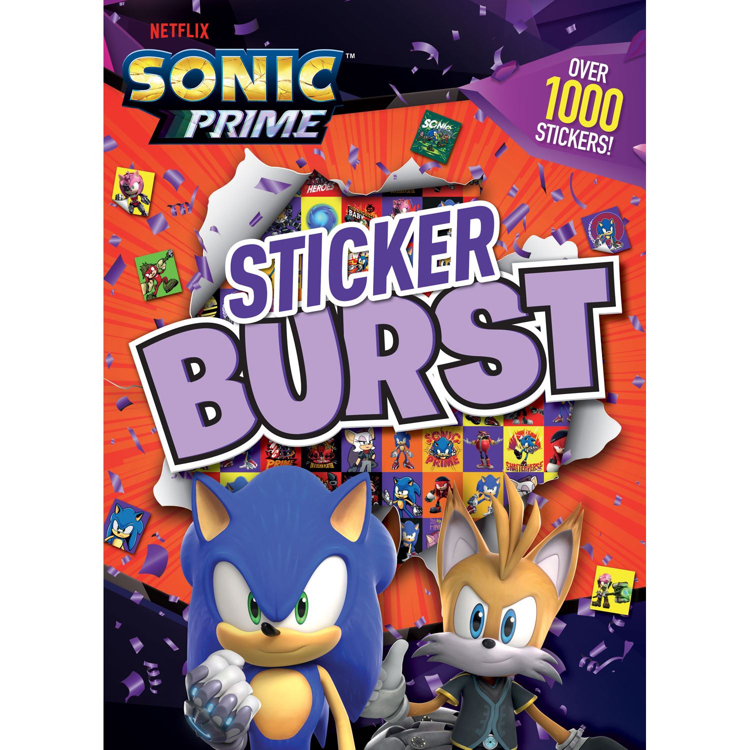 Alligator Products Sonic Prime Sticker Burst İngilizce Çocuk Sticker Etkinlik Kitabı