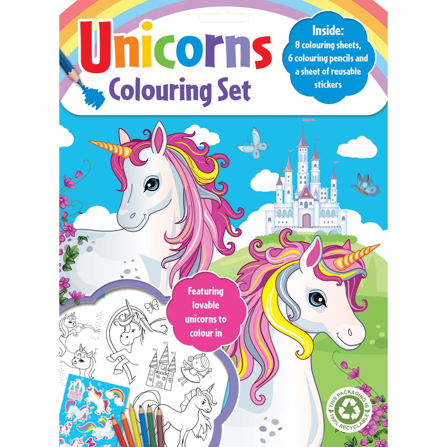 Alligator Products 9781788240444 Набор для раскрашивания Unicorns