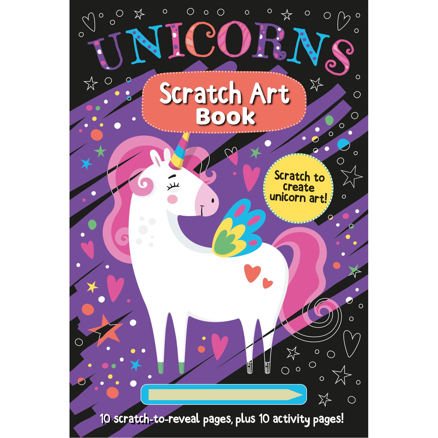 Alligator Products Unicorns Scratch Art Book 9781788247313