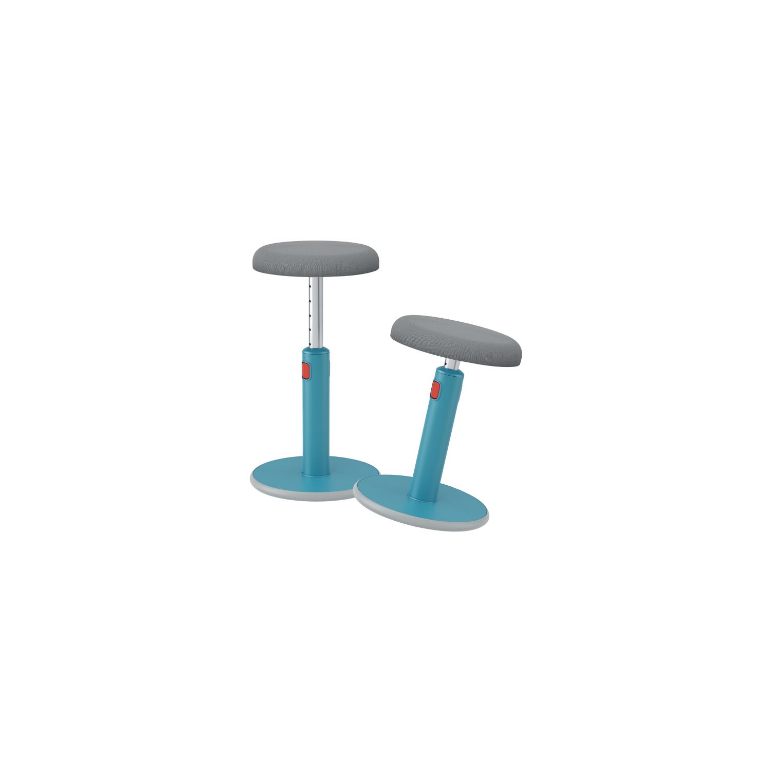 Leitz Ergo Active Hareketli Tabure 2'si 1 Arada Mavi