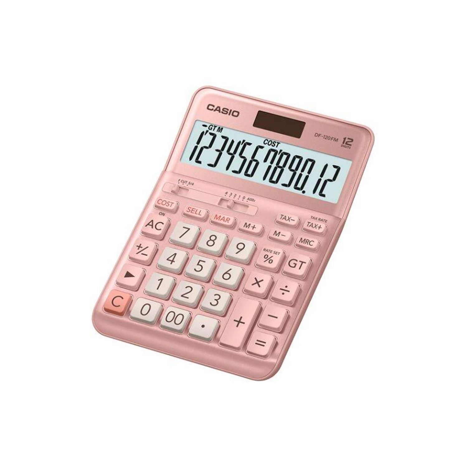Casio DF-120FM-PK-W-DP настольный калькулятор, розовый