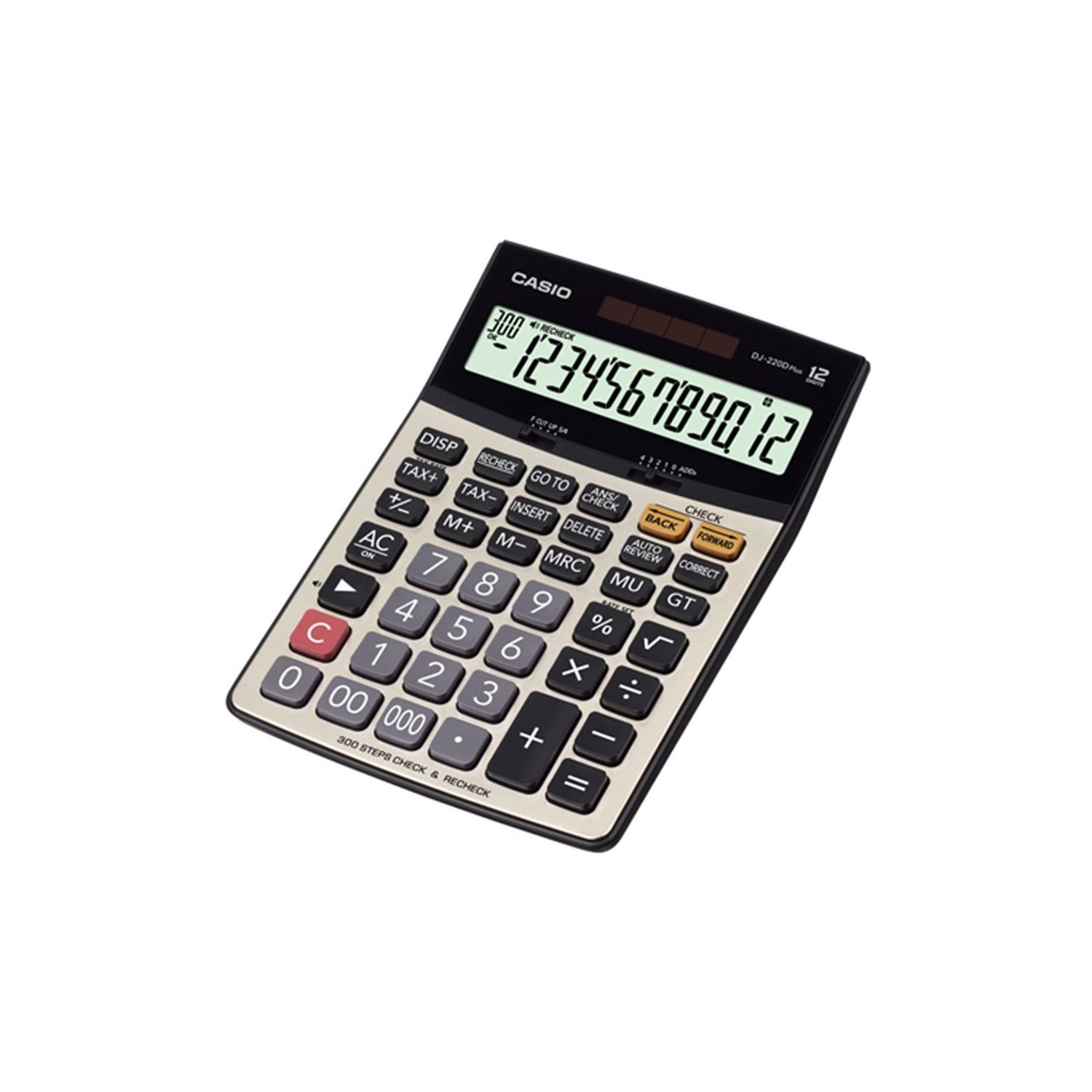 Casio Dj-220d Plus İşlem Kontrollü 12 Hane Masa Üstü Hesap Makinesi