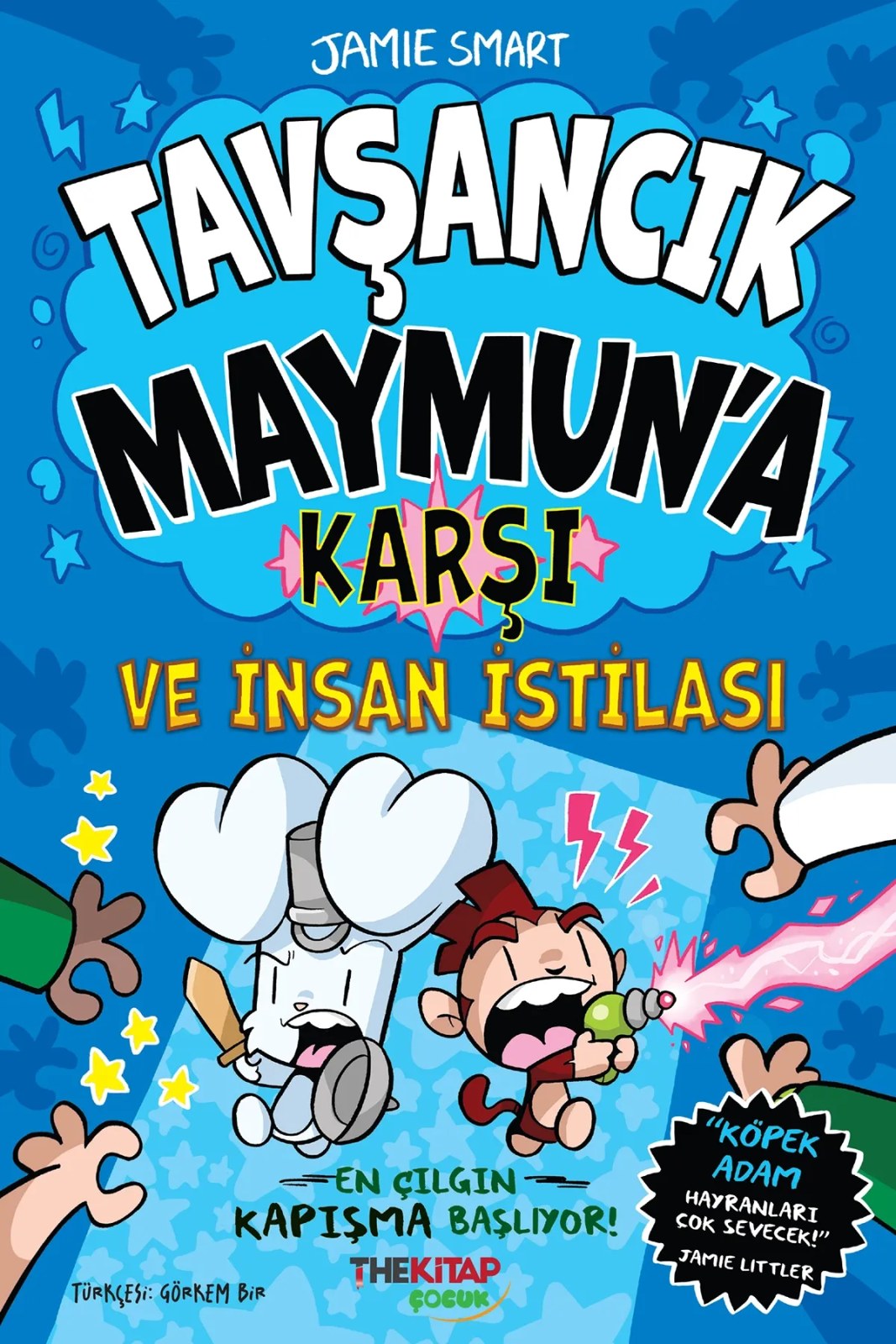 The Kitap Tavşancık Maymun'a Karşı ve İnsan İstilası Children's Book