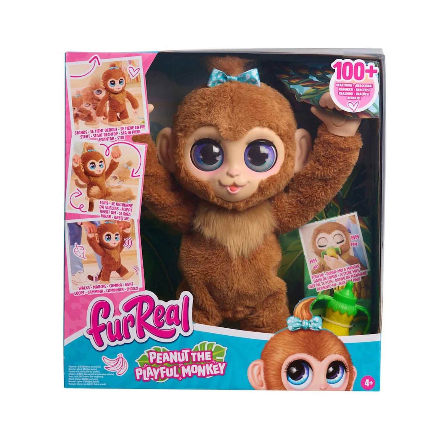 furReal Peanut the Playful Monkey Interactive Plush Toy