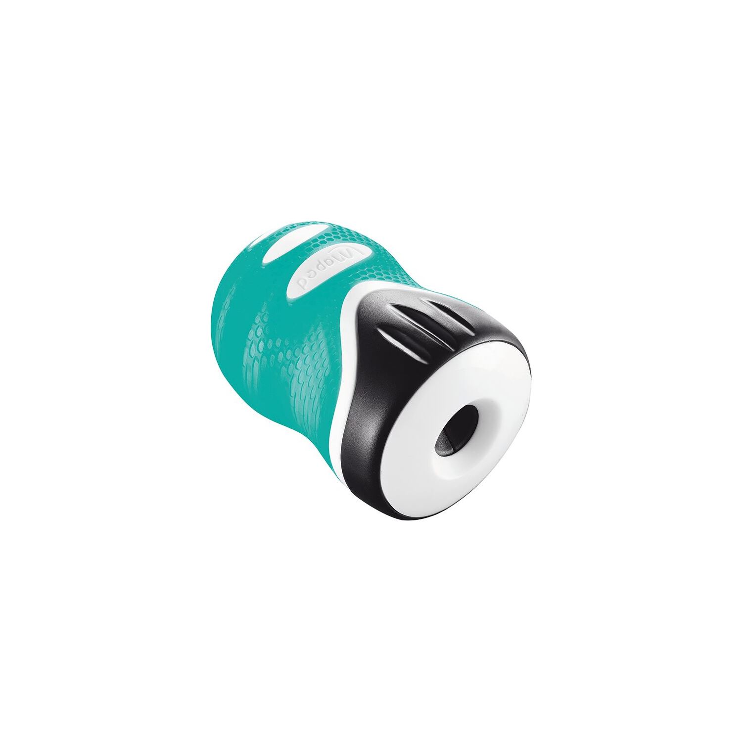Maped 014111-3 Single-Hole Pencil Sharpener with Container, Turquoise