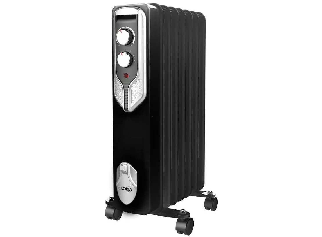 Floria ZLN3642 7-Fin Oil-Filled Radiator, 1500 W