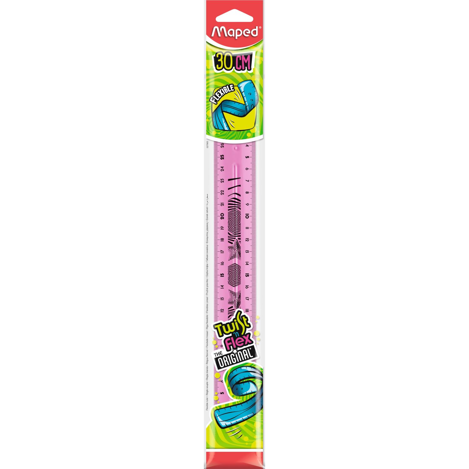 Maped Twist'n Flex Cetvel 30cm Pembe