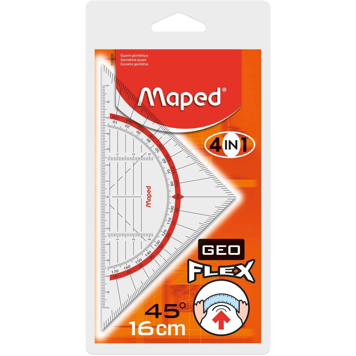 Maped 028600 Гибкий геометрический угольник