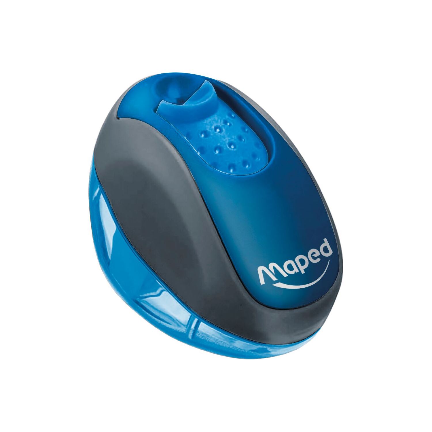 Maped Clean Pencil Sharpener with Shavings Container, Blue 030111
