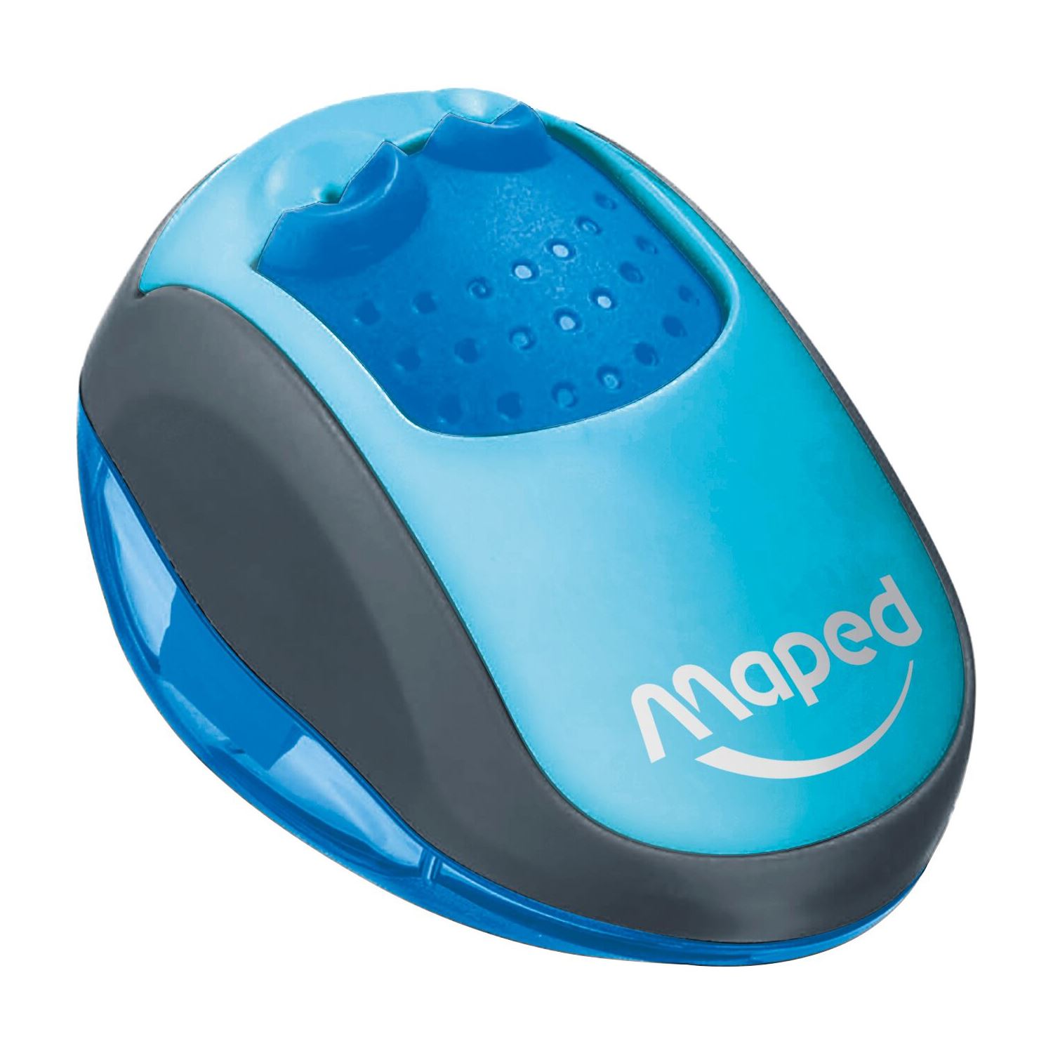 Maped Clean Çift Gözlü Hazneli Kalemtıraş Mavi