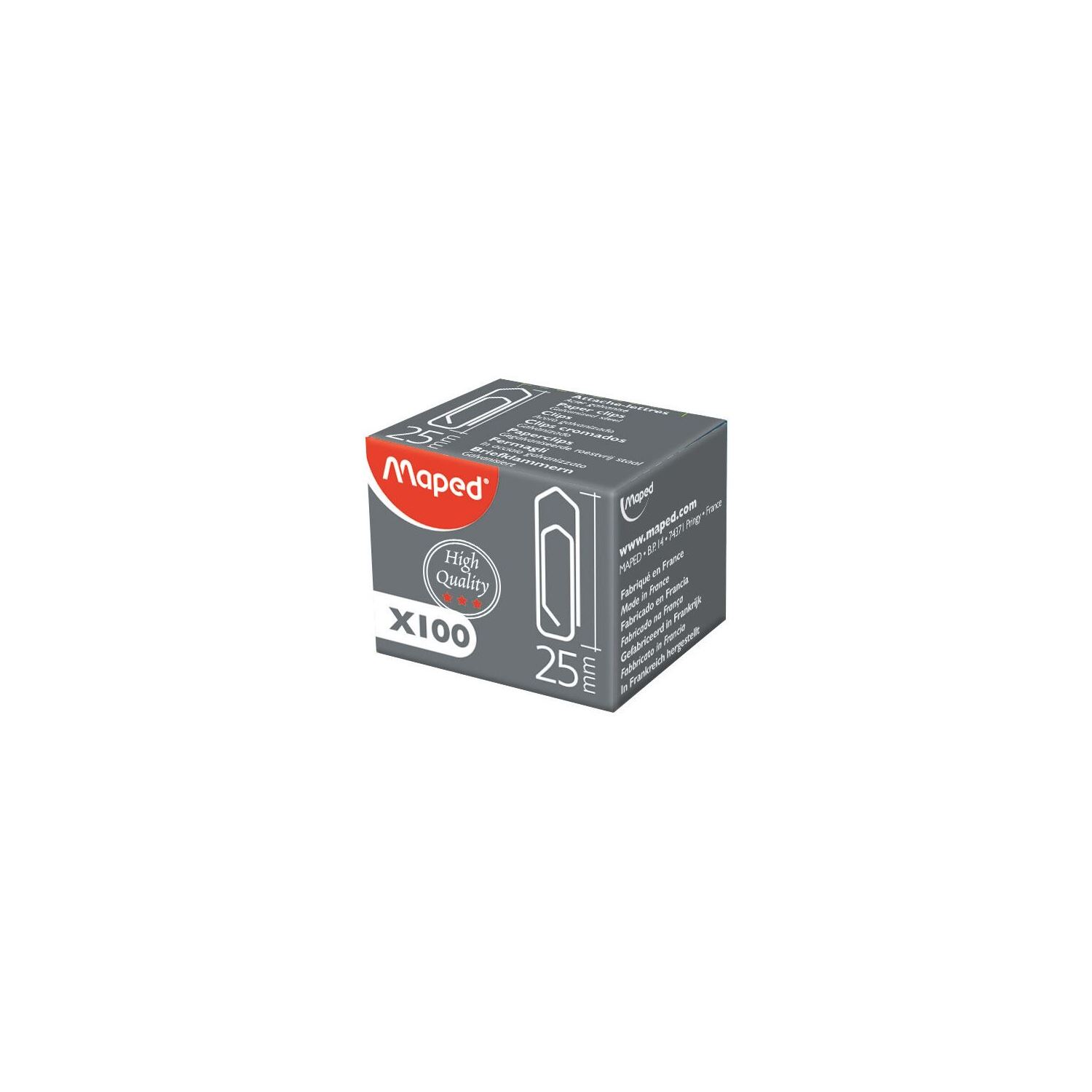 Maped Yüksek Kaliteli Ataş Kutusu 100 Adet 25mm