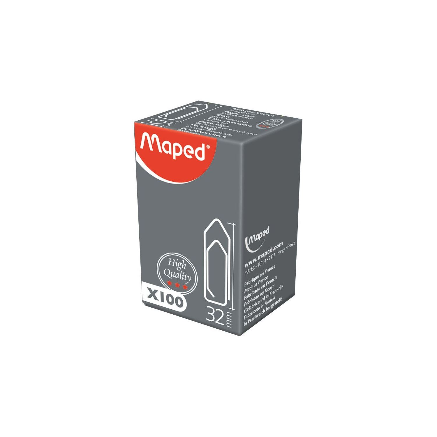 Maped Yüksek Kaliteli Ataş Kutusu 100 Adet 32mm