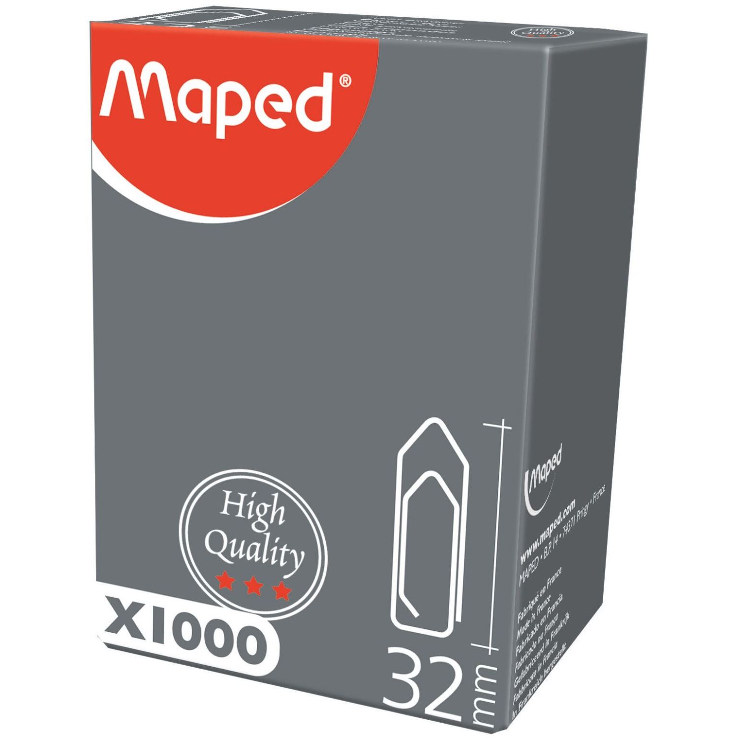 Maped Yüksek Kaliteli Ataş Kutusu 1000 Adet 32mm