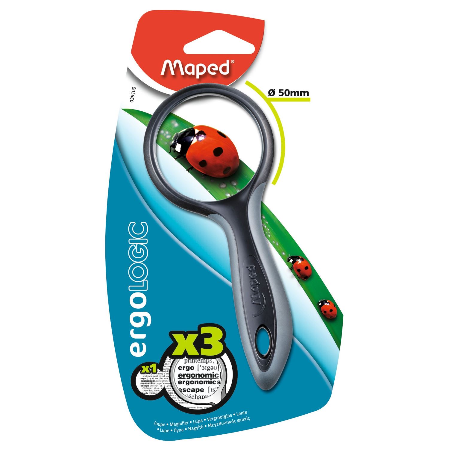 Maped Ergologic Büyüteç 50mm Gri