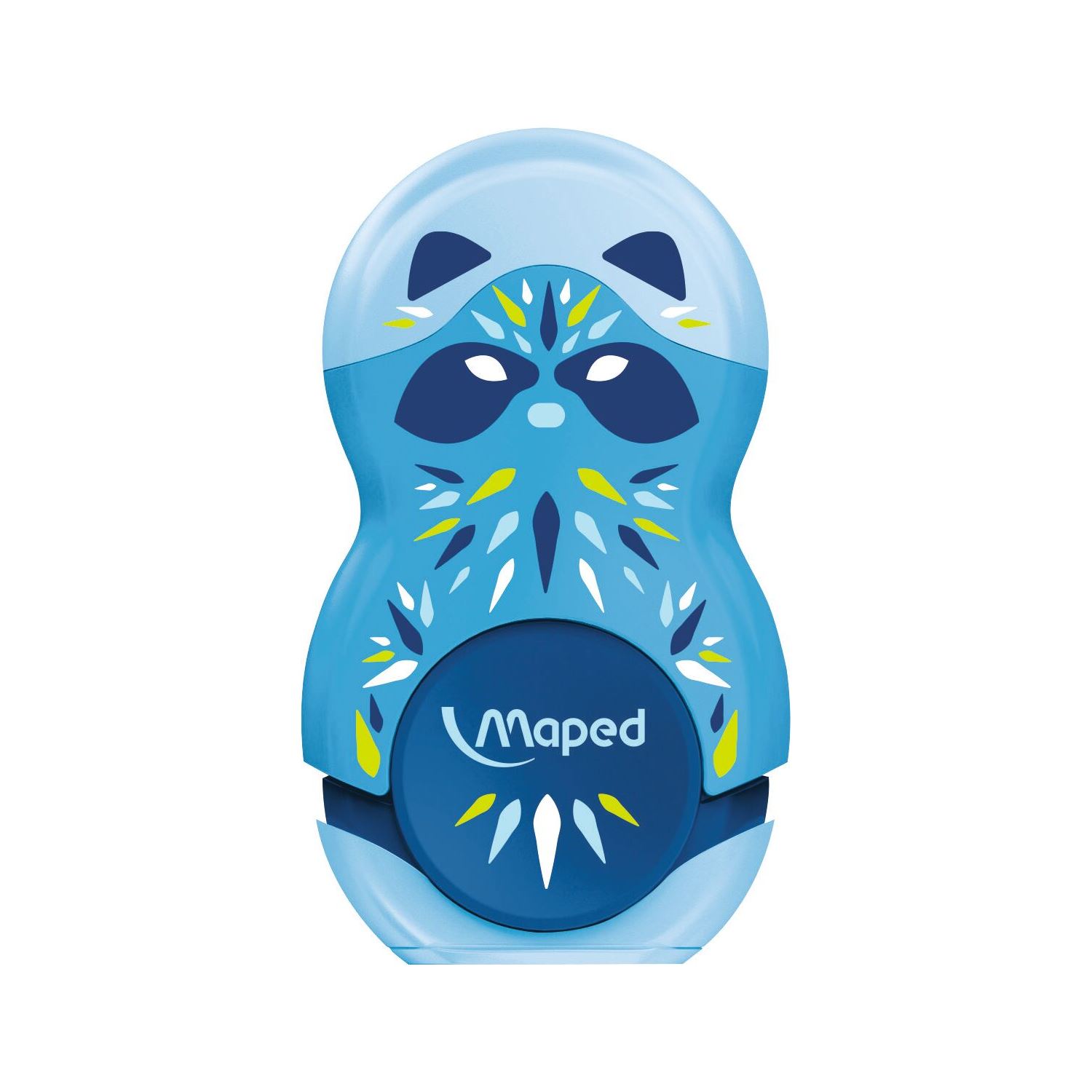 Maped Mini Cute Loopy Eraser Pencil Sharpener, Blue